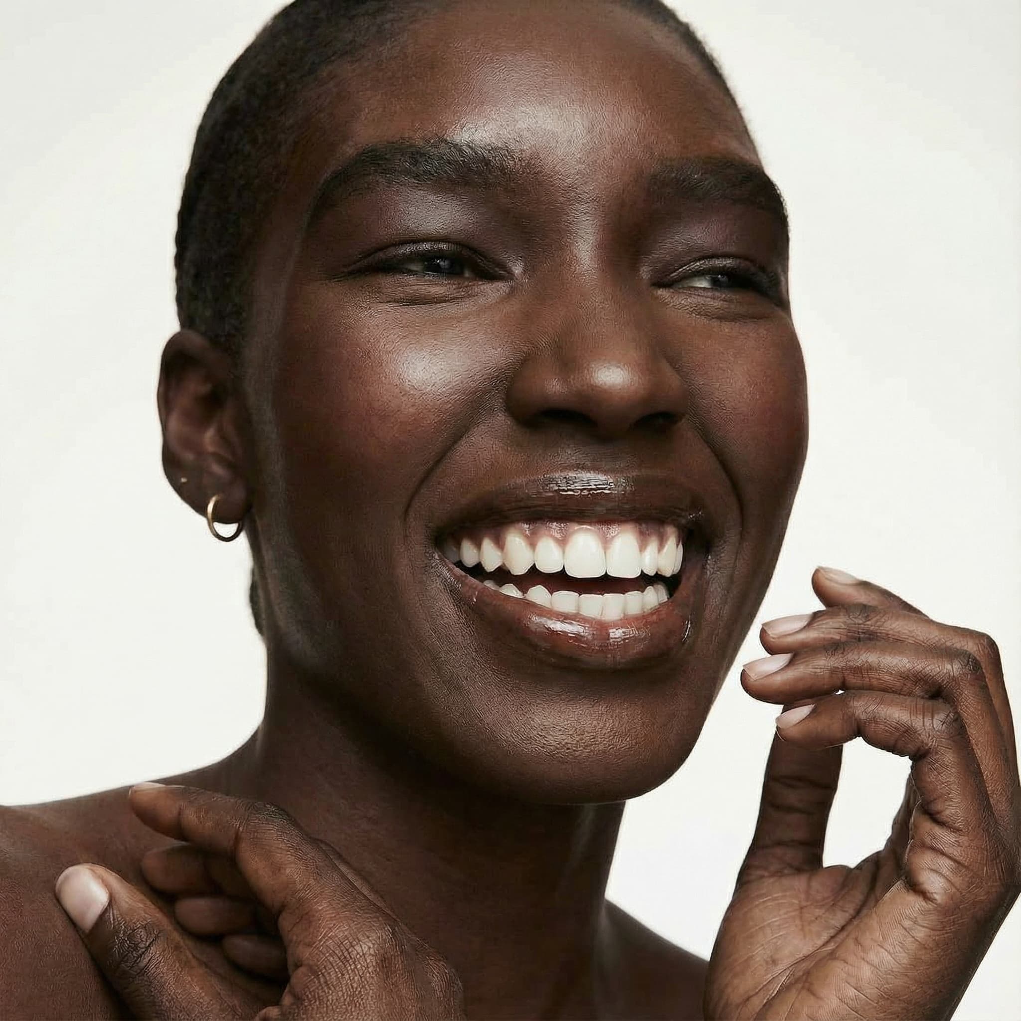 Woman smiling