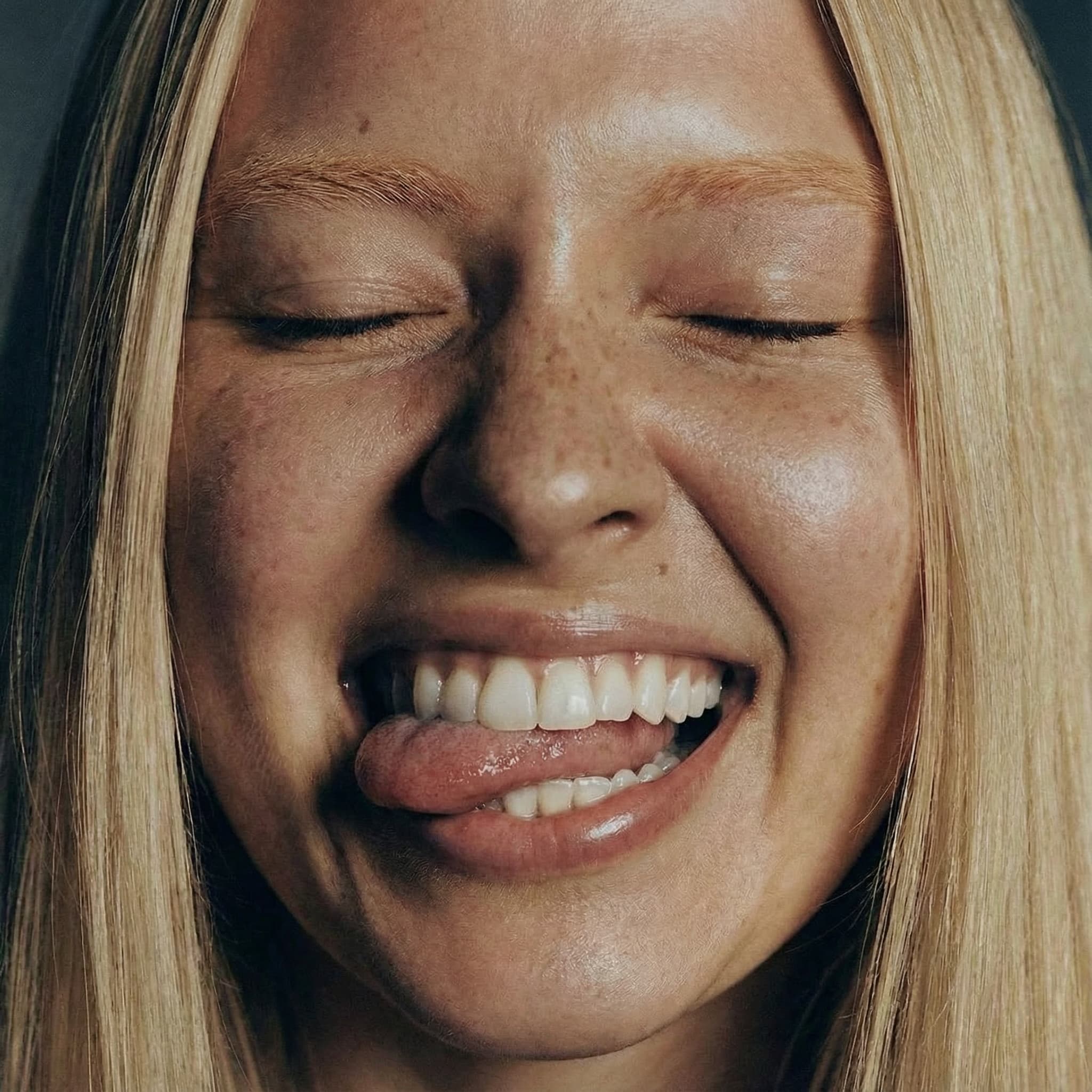 Smiling woman with healthy teeth